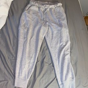PINK victoria’s secret cargo joggers / size L / light gray